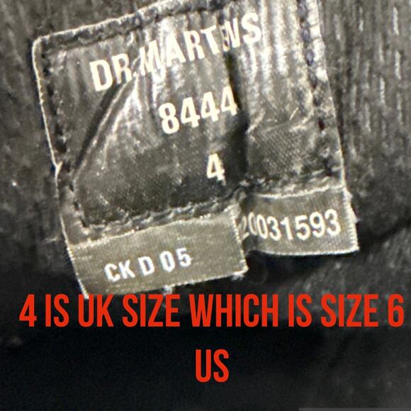 Dr Martens Boots Vintage Womens Size 6 US Made in England 4 UK Brown Y2K Grunge - Picture 2 of 15